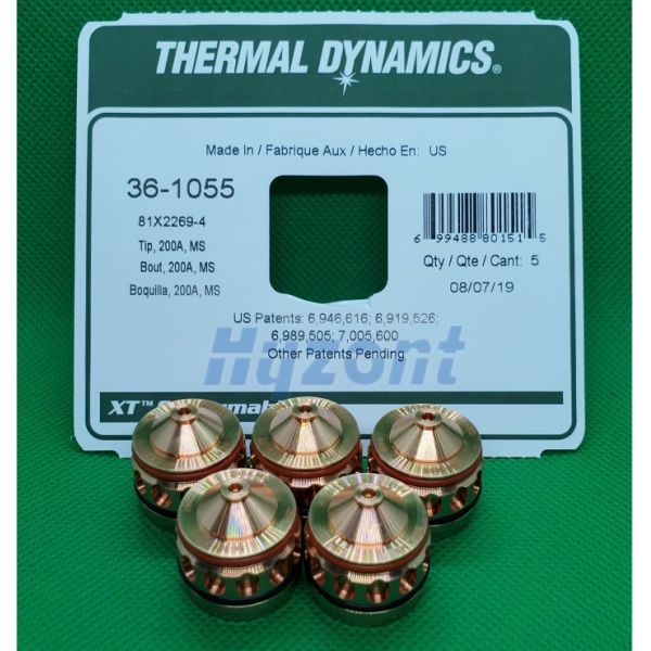 36-1055 200A  Thermal Dynamics Plasma Cutter Tips Parts