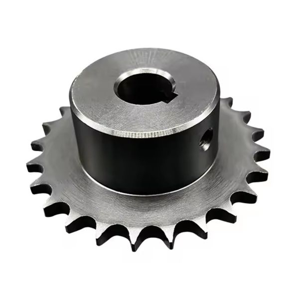 Custom 45# Steel Sprocket with 21-30 Teeth — ISO Standard Roller Chain Sprocket for Precision Machinery