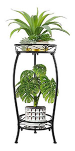 Plant Stand Indoor Outdoor, Plant Shelf Multiple Flower Pot Holder, Metal Wrought Iron Planter Shelf Plant Display