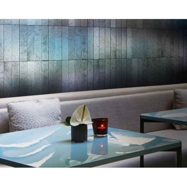 10mm Ultra Thin Stone Panels Wall Metallic Texture Electroplating Treatment Fashion Plating Silver