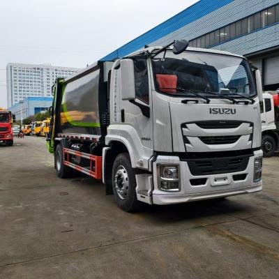 Compression Garbage Truck , Isuzu Garbage Compactor Truck For Refuse Transport
