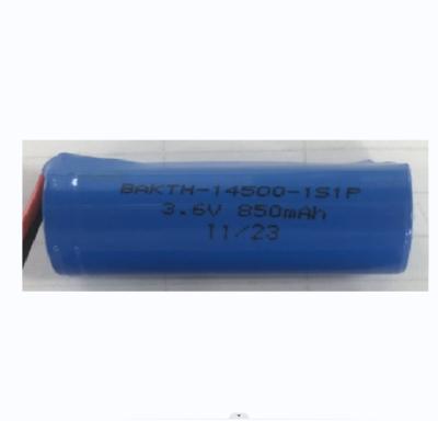 Prix d'usine OEM de haute qualité BAKTH-14500-1S1P 3.6V 850mah batterie au lithium-ion batterie rechargeable