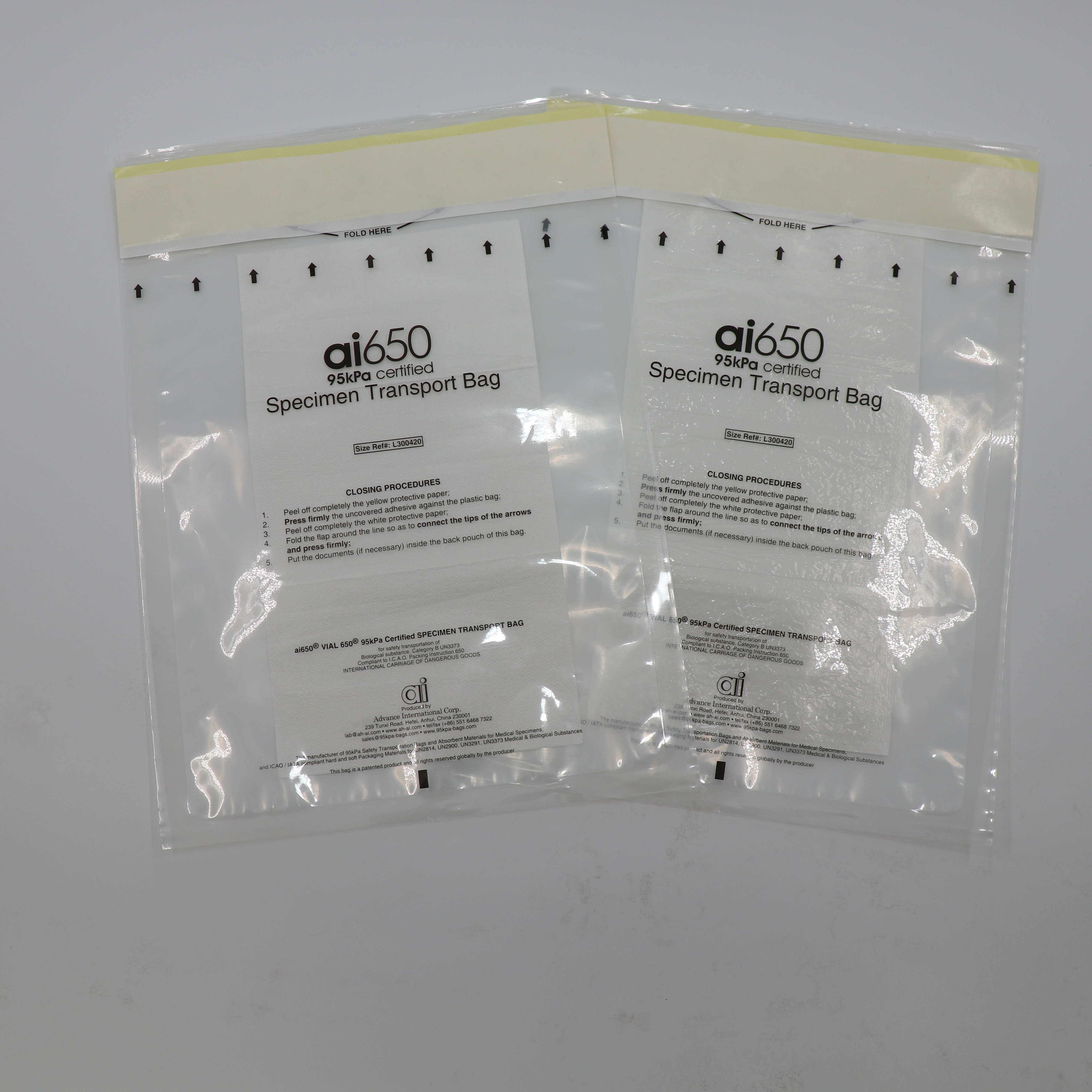 6,5 x 9,5 полиэтилена 95kPa образца переноса дюйма мешка сумки индивидуального 2 лет срока годности при хранении