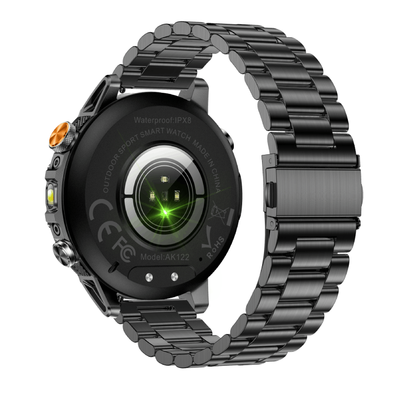1400mAh Battery IP68 Waterproof Bluetooth Calling Outdoor Smartwatch with Rugged Design and Health Monitoring