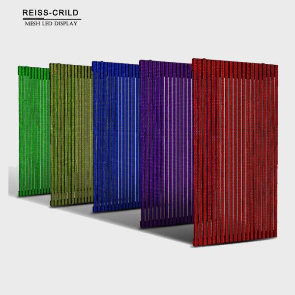 Slim Cabinet Body LED Mesh Wall High Contrast Ratio Good Image Display