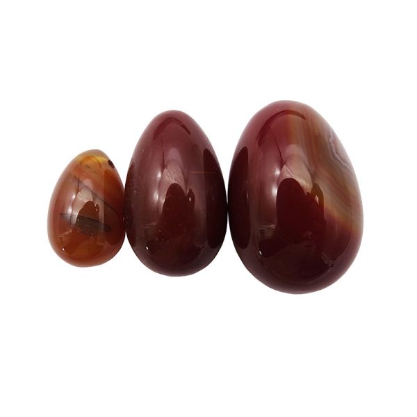 Regional Feature Yoni Eggs Red Agate Natural Gemstone Jade Eggs For Women Kegel Exercise
