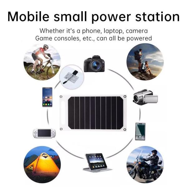 Preto / Camuflagem OEM Color Mini Painel Solar com Carregador USB e Regulador TUV aprovado