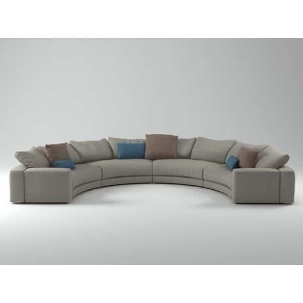 Multi Seater Booth Sofa Seating Commercial Restaurant Furniture Arch Shaped