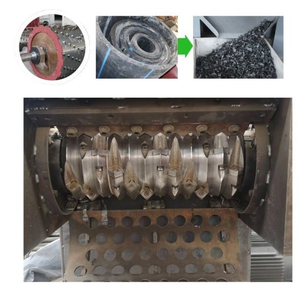 ABS Waste Wood Shredding 800 Single Shaft Shredder with Low Electricity