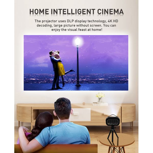 Репроектор WVGA 854*480 репроектора 5G WiFi домашнего кинотеатра MiraCast трансляции