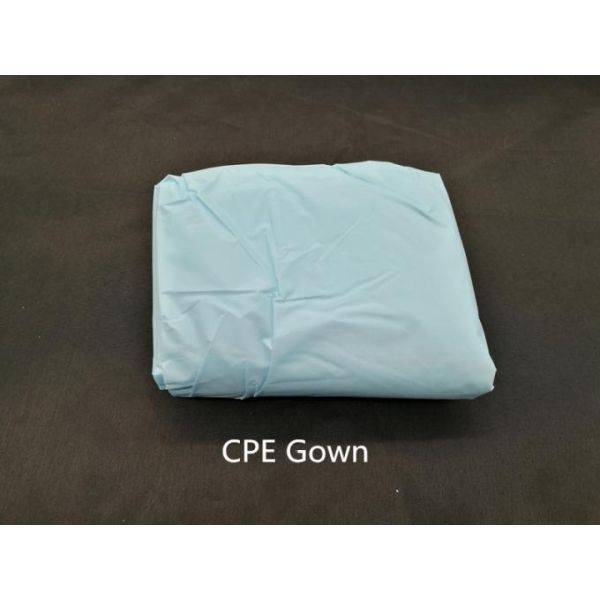 Yellow  35-60g Polyethylene Disposable Isolation Gowns 110cmx193cm Gowns With Open Cuff