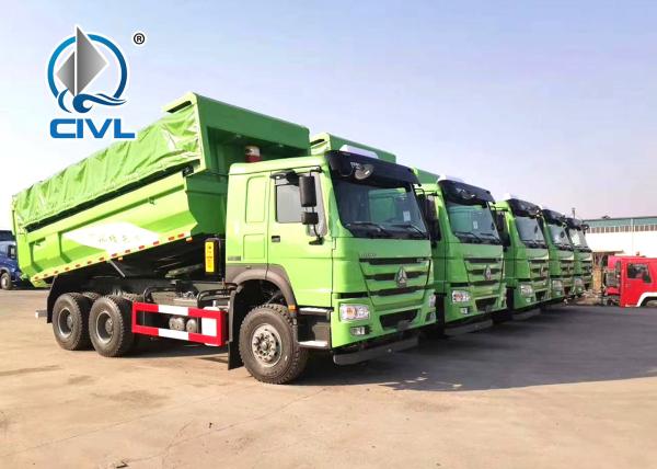 Oil Saving 40 - 50T 10 Wheeler Dump Truck Middle Or Front Lifting Type Tipper Truck City Muck Dump Truck
