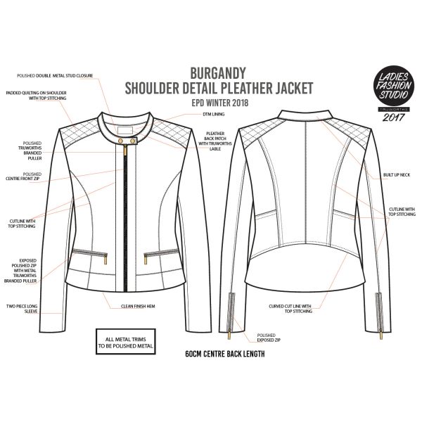 Mandarin Collar Womens PU Leather Jacket , Burgundy Pleather Biker Jacket TW75801