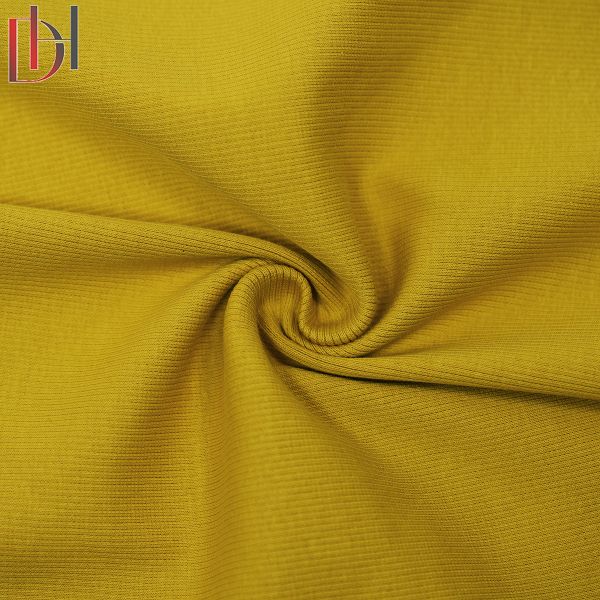 Custom 95% Cotton 5% Spandex shirt Polo Ribbed Fabric