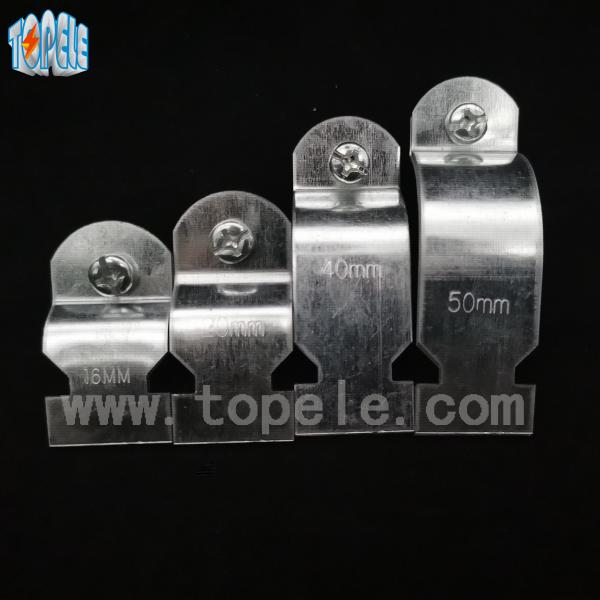 ISO UL 16MM - 50MM Compliant Steel Pipe Clamps , Strut Channel / Strut Pipe Clamps