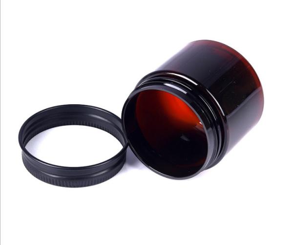 Cosmetic Containers PET Jar Aluminium Lid 0.7oz To 17.6oz For Perfume Lotion