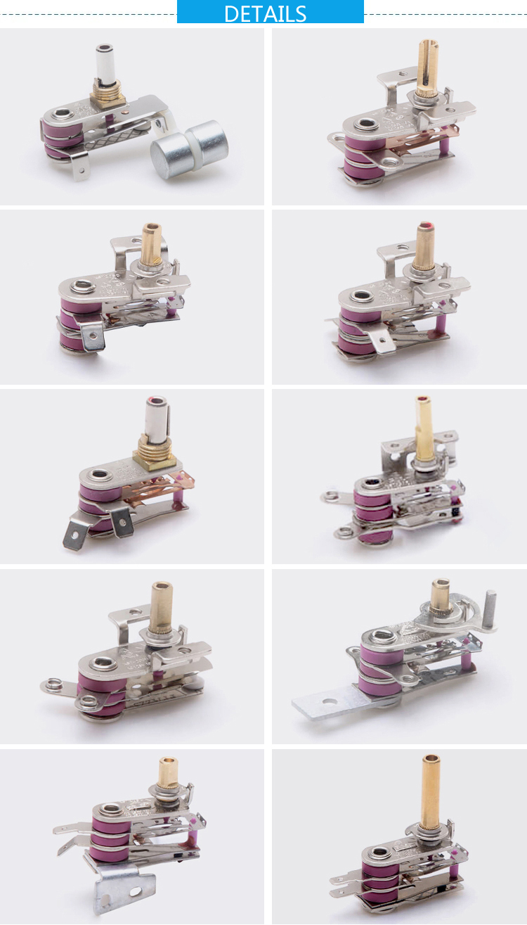 Steam KST207 Iron Parts Kst Electric Iron Thermostat KST Adjustable Bimetallic Thermostat For Oven