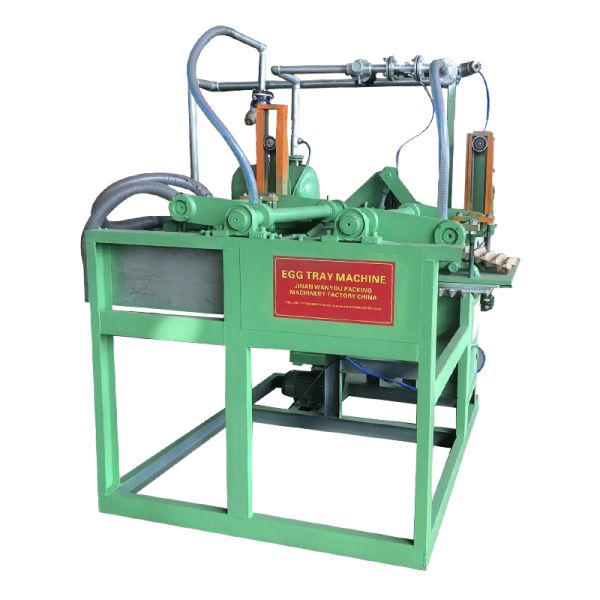 Semi Automatic 20kw 700pcs Per Hour Egg Tray Machine EggTray Production Line For Making Egg Trays Egg Cartons Shoes Trays Apple Trays with Customized Aluminum molds 