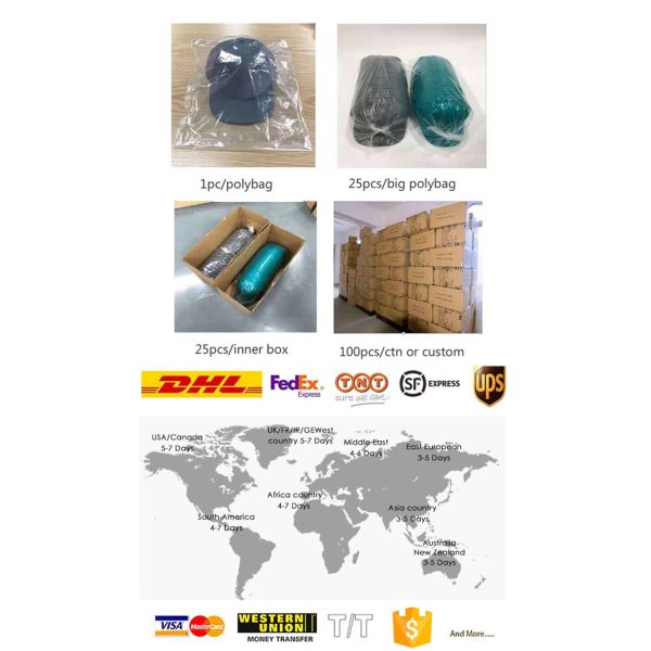 Кривая наполняется до краев панель шляпы 6 папы изготовленного на заказ хлопка Twill белая