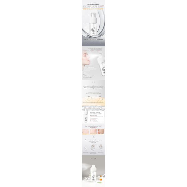 Customized logo Makeup Setting Spray with Spf Customizable Colors and Scents Long-lasting Moisturizing Daily Home Use