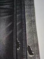 11.3oz Super-soft Heavy Weight Cotton Polyester BLACK/BLACK Denim Fabric  JSD3250A for fashion jeans