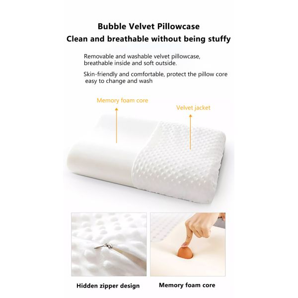 Bedroom Soft Contoured Orthopedic Pillow Skin Friendly Pillows And Mattresses