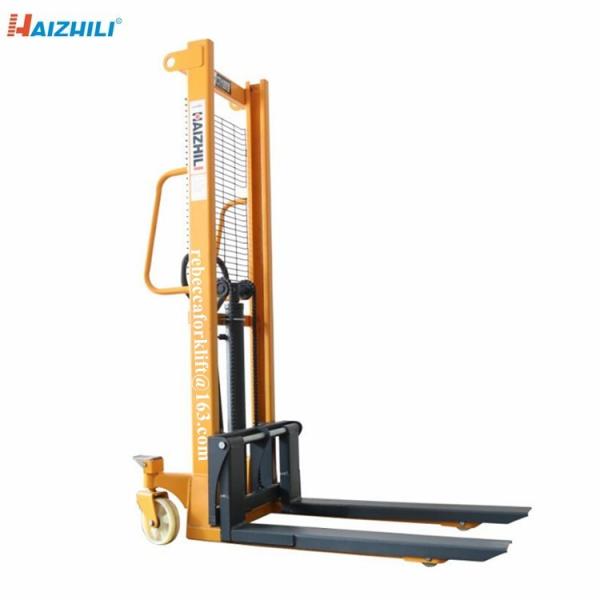 China material handling tools hand forklift 1000kg / 1 ton hydraulic manual pallet stacker