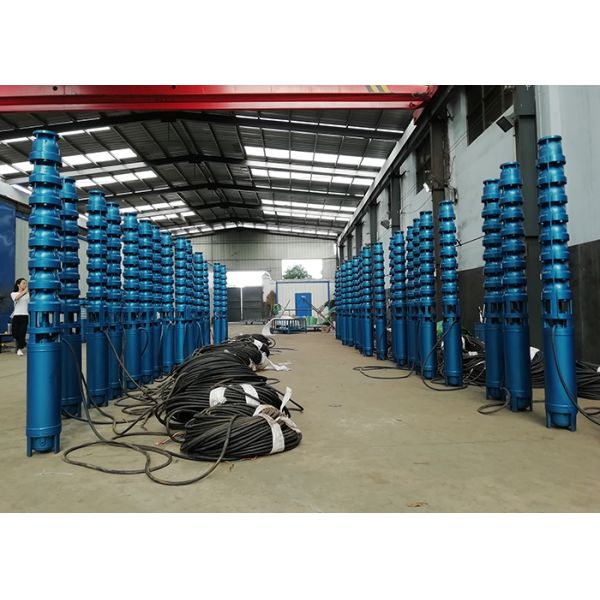 Cast Iron Deep Well Submersible Pump 13kw Power 8 Inch Pump Diameter