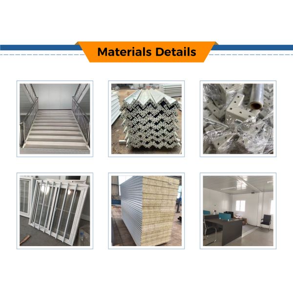 Customized Prefabricated Modular Container Home Broken Bridge Aluminum Door Steel Frame Flat Pack Container House