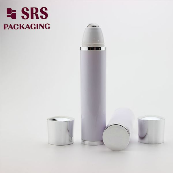SRS packaging white color 30ml vibrating roll on bottle for eye cream