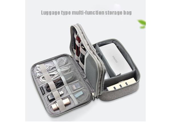 Fashion Cable Organizer Bag Digital Storage Bag Electronics Accessories Case With Disk SD Card Slots