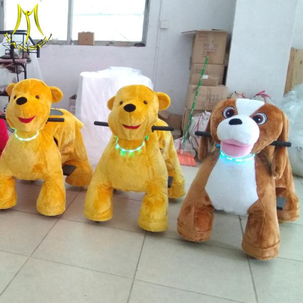 Hansel plush walking bull electric stuffed animals go kart  coin operated riding car plush toys for sales