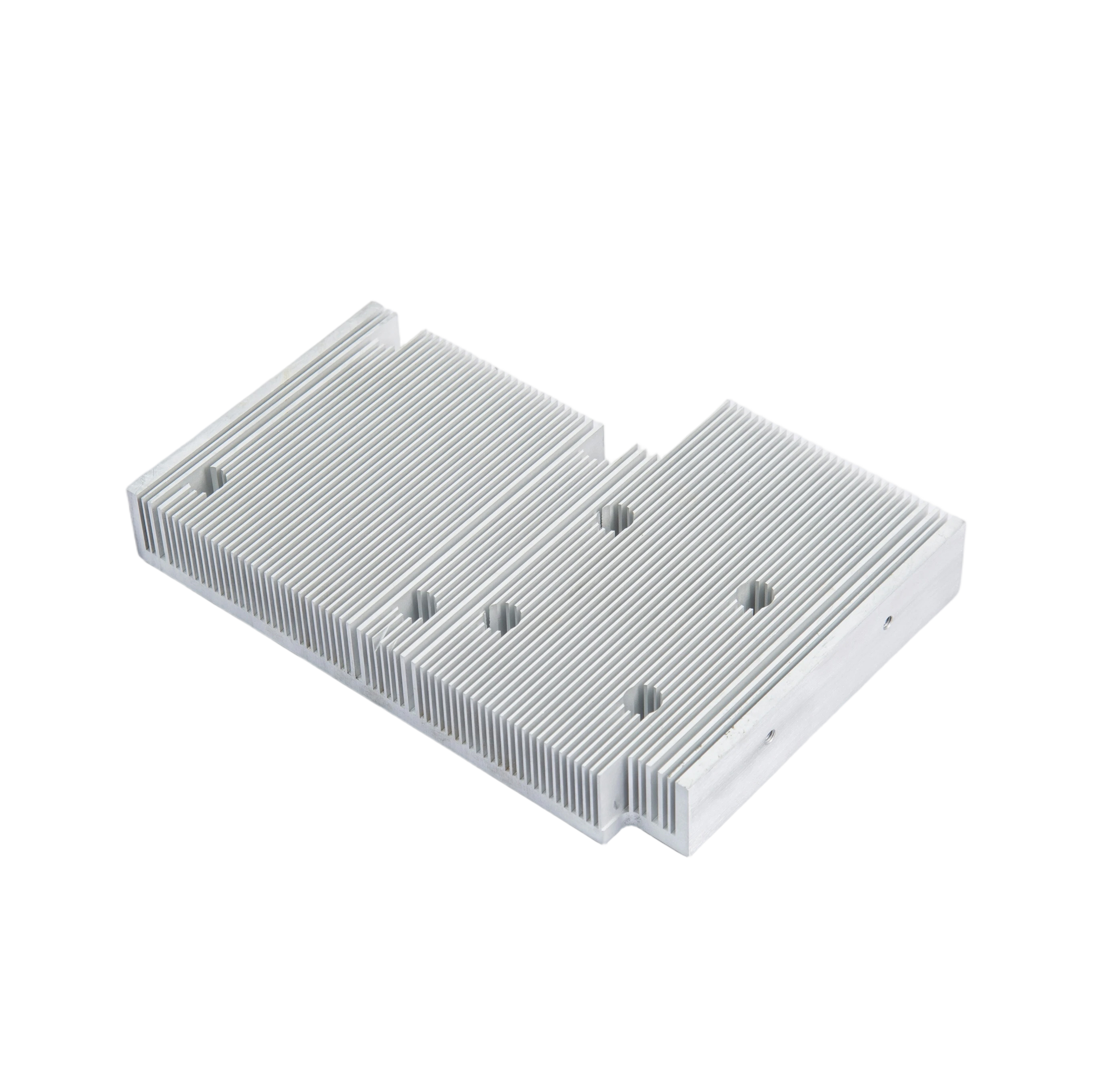 Custom L-Shaped Heat Pipe Riveted Extruded Aluminum Heatsink for Industrial Equipment Cooling