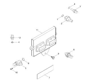 переключатель давления 4076930 4076931 для частей строительной техники Hyundai запасных