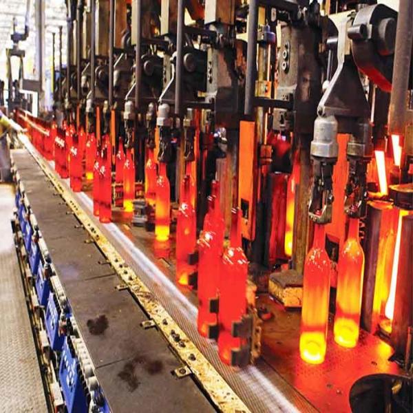 Línea de producción de botellas de vidrio de vino verde 250 g 300 ml Máquinas de producción de vidrio de vino