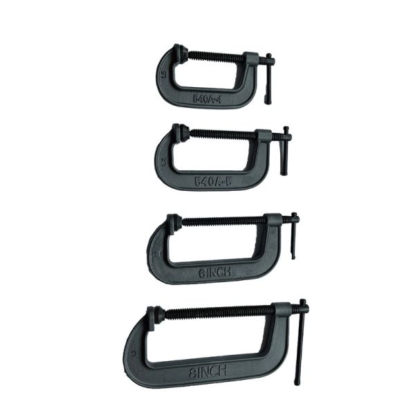 540 Series Ductile Iron C-Clamps – For Woodworking/DIY, Heavy-Duty, Anti-Corrosion