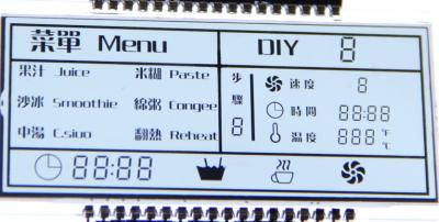 Customized PIN Connector Kitchen Appliances HTN 7 segment lcd module