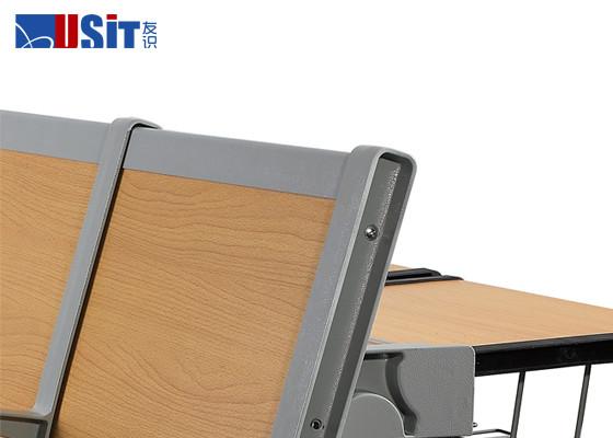 Moderno simples da mesa de dobramento de alumínio do estudante e da mobília de madeira da sala de aula da cadeira