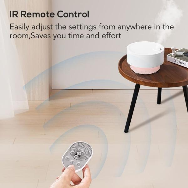 Mist Aroma Diffuser Remote Control Air Humidifier with 7 Colors LED Light