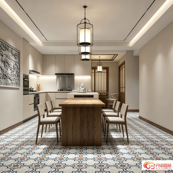 Handmade Colourful Encaustic Cement Tiles Hydraulic Tiles with Silky Matte Finish for Floor and Wall Tiling