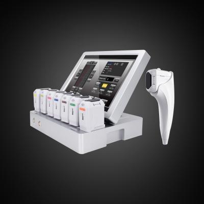 8 патронов глубины портативная машинка машины 3d HIFU применяет обложку к Tighting смотрят на подниматься