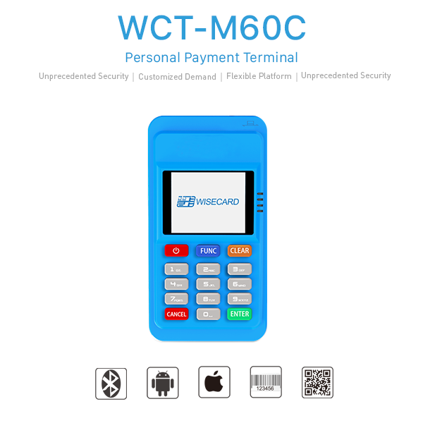 Терминал IOS мини MPOS андроида с читателями карты PCI NFC EMV