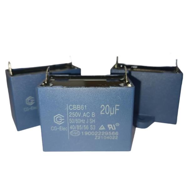 CBB61 Sh Ventilador Motor Condensador Ventilador de Mesa Condensador 250V 20UF S3 50 / 60HZ