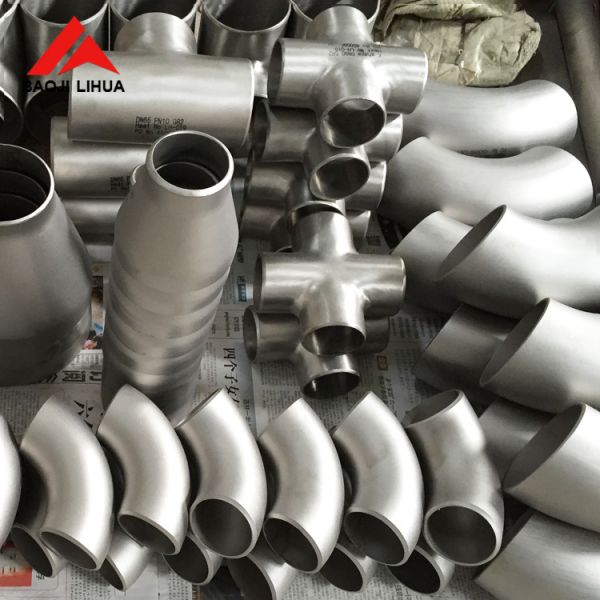 Gr2 Gr7 Gr12 Titanium Elbow TEE Reducer Pipe Fitting Corrosion Resistant