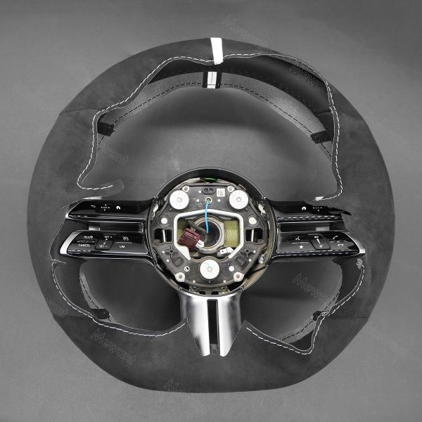 Mercedes Benz C-Class W177 E-Class W213 EQE V295 EQS V297 AMG-Line 2021-2023 Blue Suede 3-Spoke