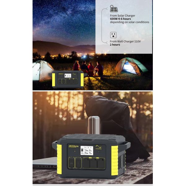 Портативное солнечное накопление энергии электростанции 1500W 2000W генератора LiFePO4
