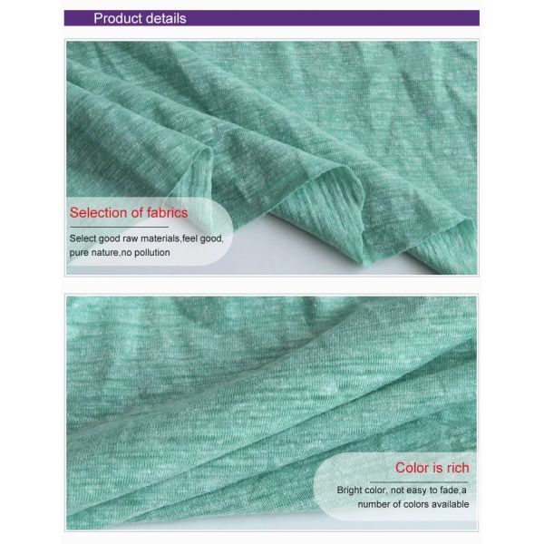 T Shirts Weft 163CM 160GSM Stretch Jersey Knit Fabric