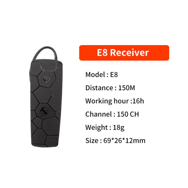 Portable E8 tour audio system for study tour with clear sound electronic tour guide system