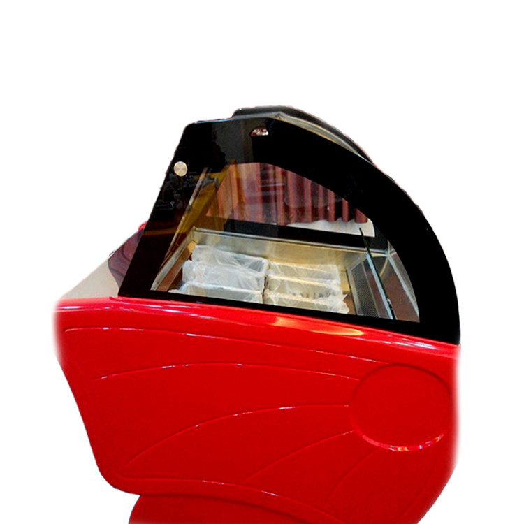 New Design 8 Trays Commercial  Ice Cream Gelato Display Freezer With Defrost System and Lighting
