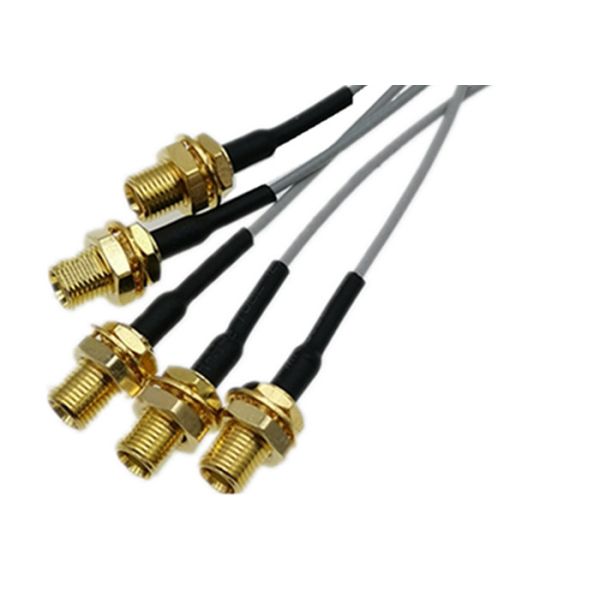 МКС тип женский прямо к типу женщине УФЛ ИПЭС для сборки кабеля отрезка провода 1.13мм коаксиальной